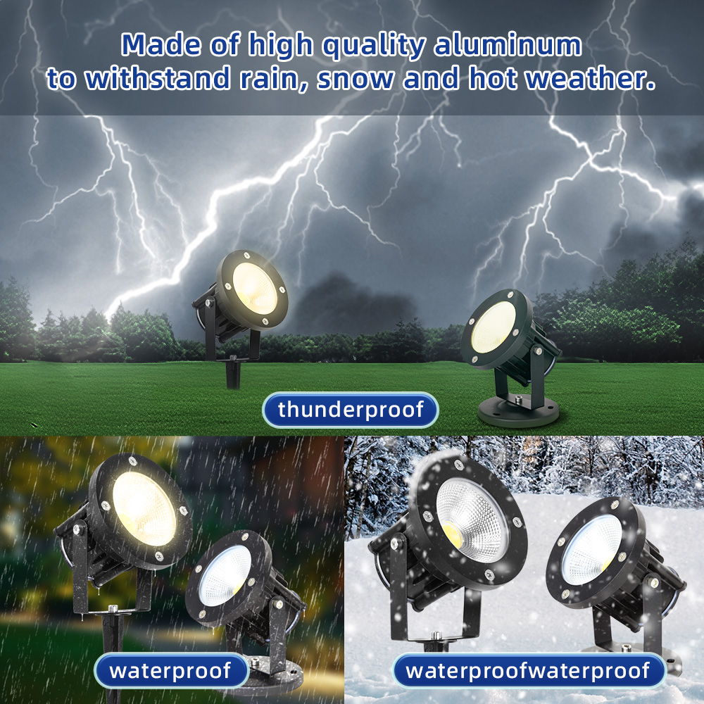 Outdoor Spotlight - LED GU10 Tuinverlichting Gazonlamp Buiten Waterdichte