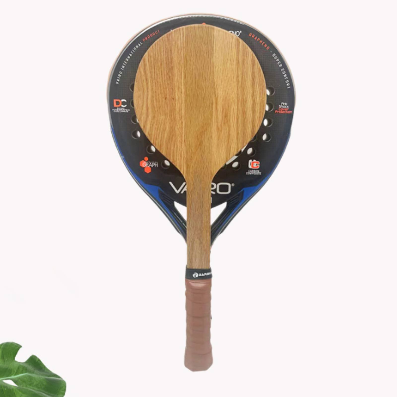 Outdoor Sport Games - Houten strandtennisracket Strandtrainingsracket met comfortabele grip