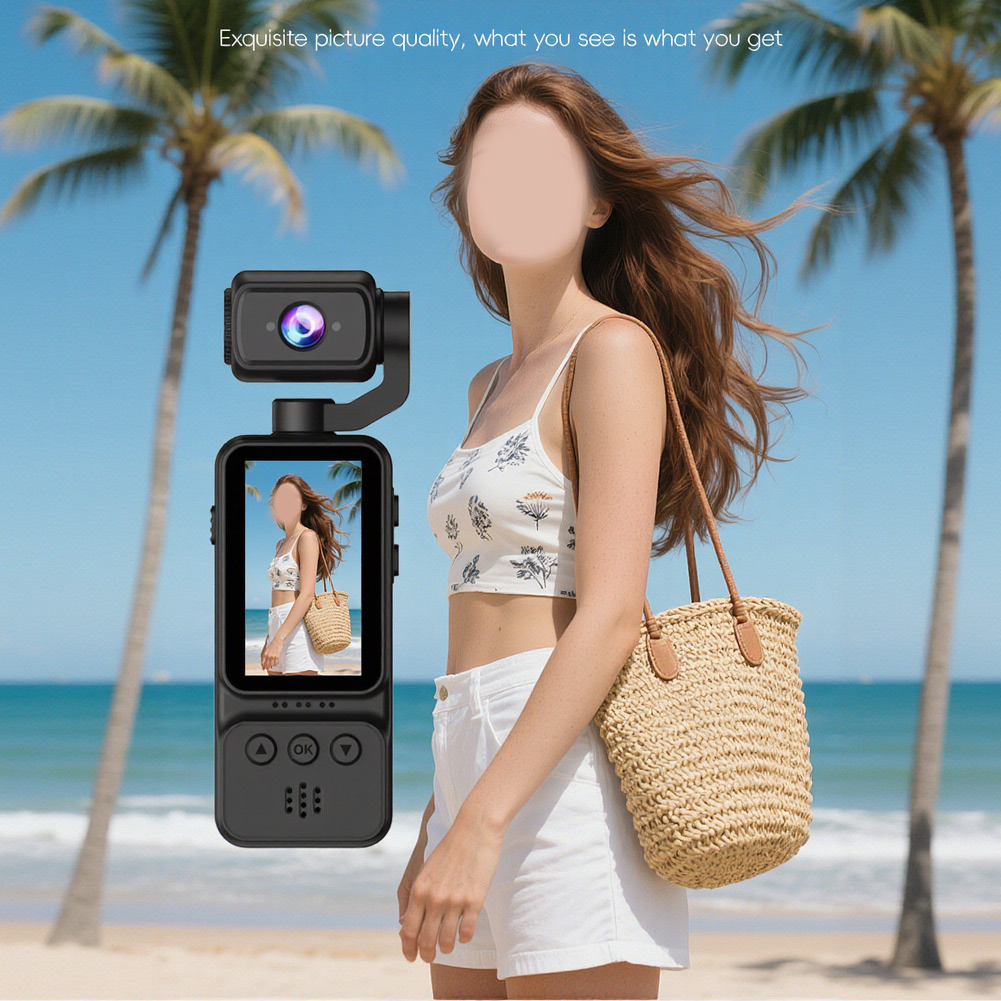 Outdoor Sport Camera - Handheld vlogcamera 4K WiFi HD zakcamera