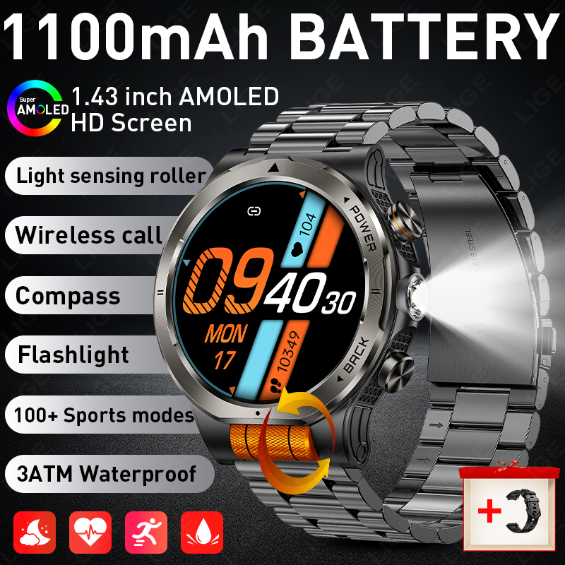 Outdoor Sport Lights - Outdoor Sport Smart Watch 1.43” AMOLED