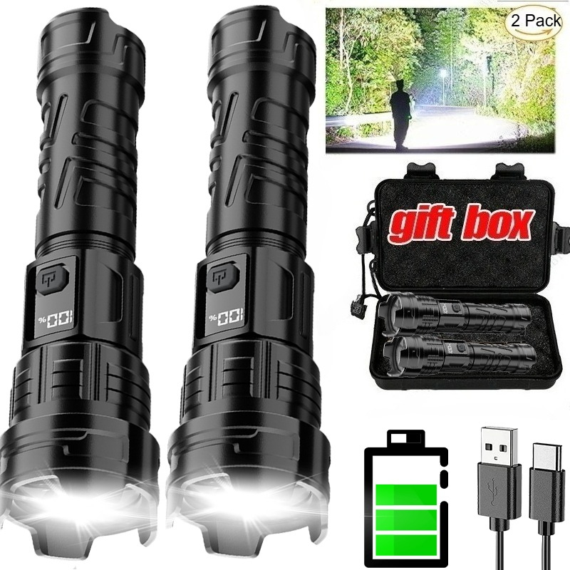 Outdoor Spotlight - Superheldere LED-zaklamp Oplaadbare USB-zaklamp Outdoor Zoom