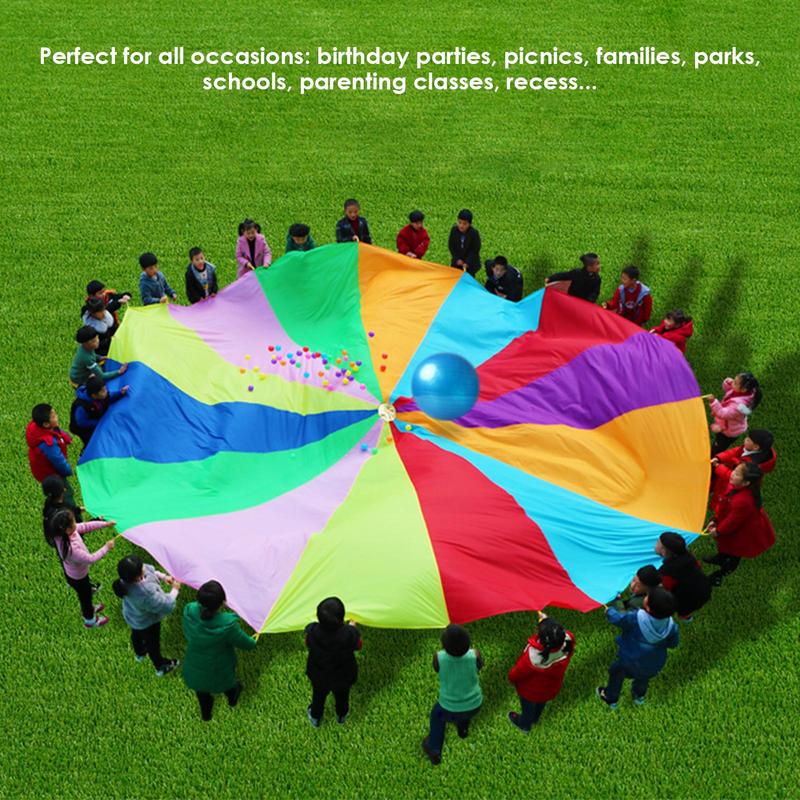 Regenboog Parachute Voor Kinde - Outdoor Sports Umbrella recensie en prijs