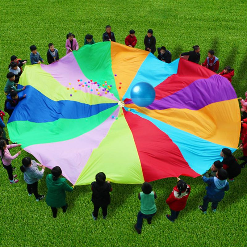 Regenboog Parachute Voor Kinde - Outdoor Sports Umbrella recensie en prijs