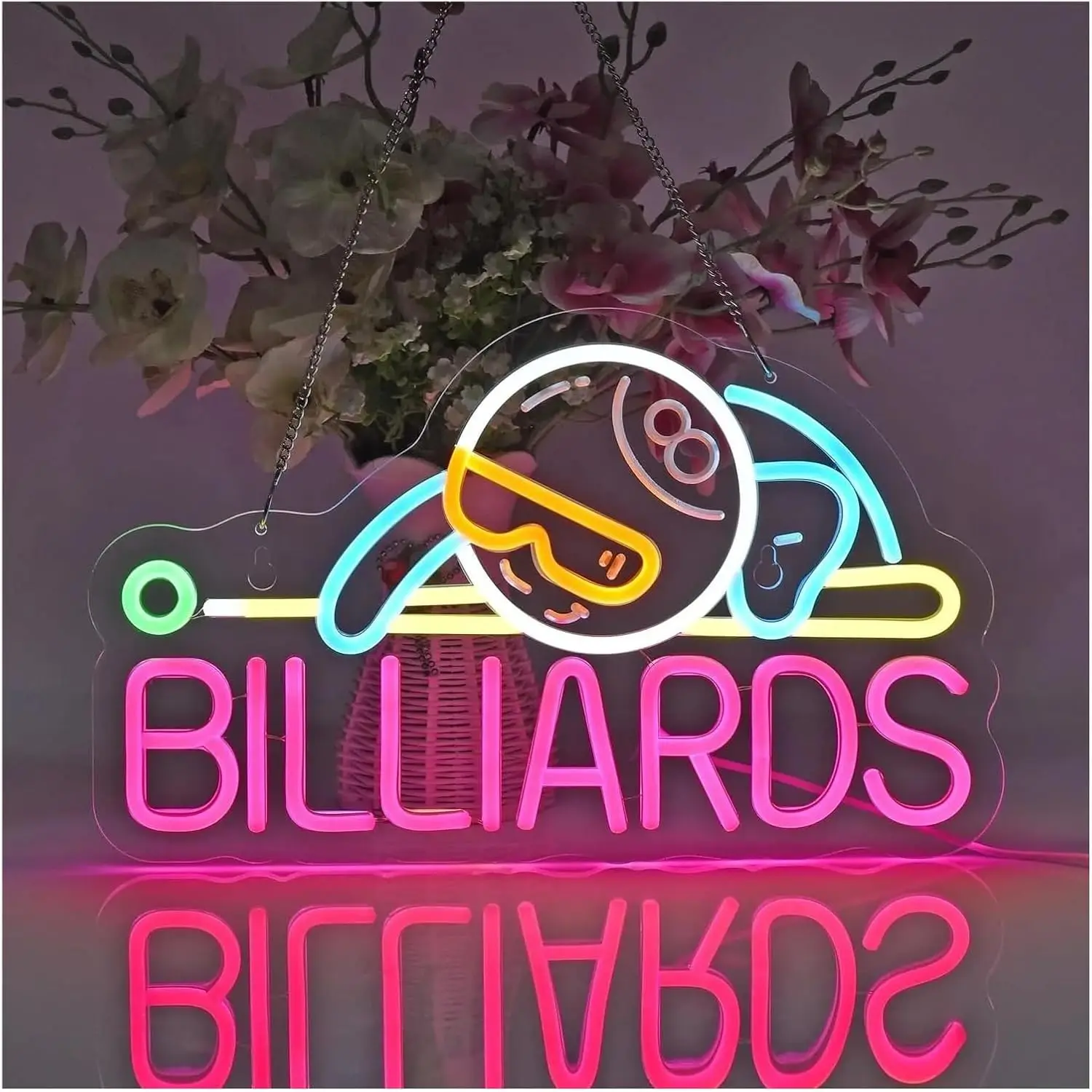 Biljart 8 Ball LED Neon Licht  - Outdoor Sports Hall recensie en prijs