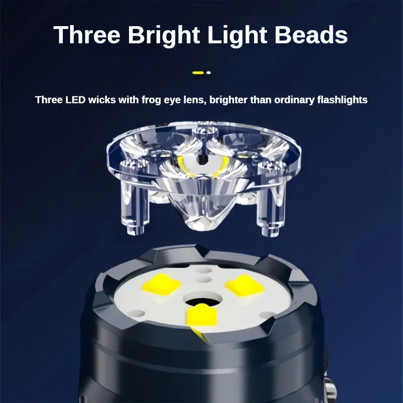 Mini 3LED-zaklamp met penclip, - Outdoor Spotlight recensie en prijs