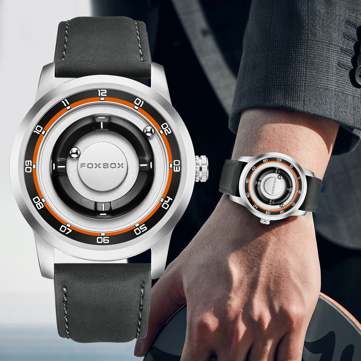FOXBOX magnetisch aangedreven  - Outdoor Sport Watch recensie en prijs