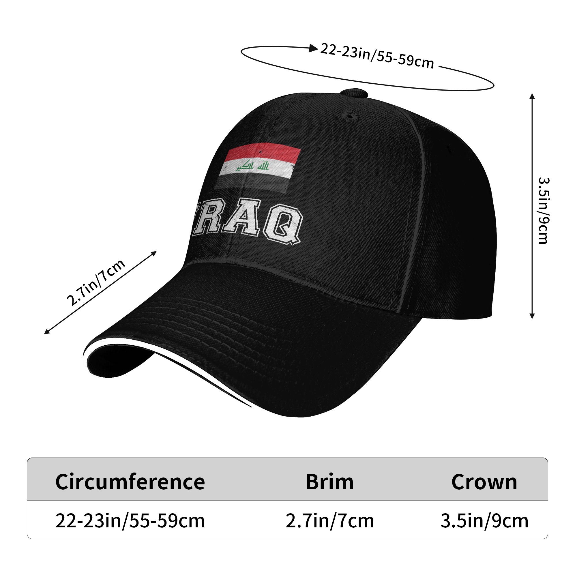 Irak Vlag Baseball Cap Klassie - Outdoor Sport Hat Classic recensie en prijs