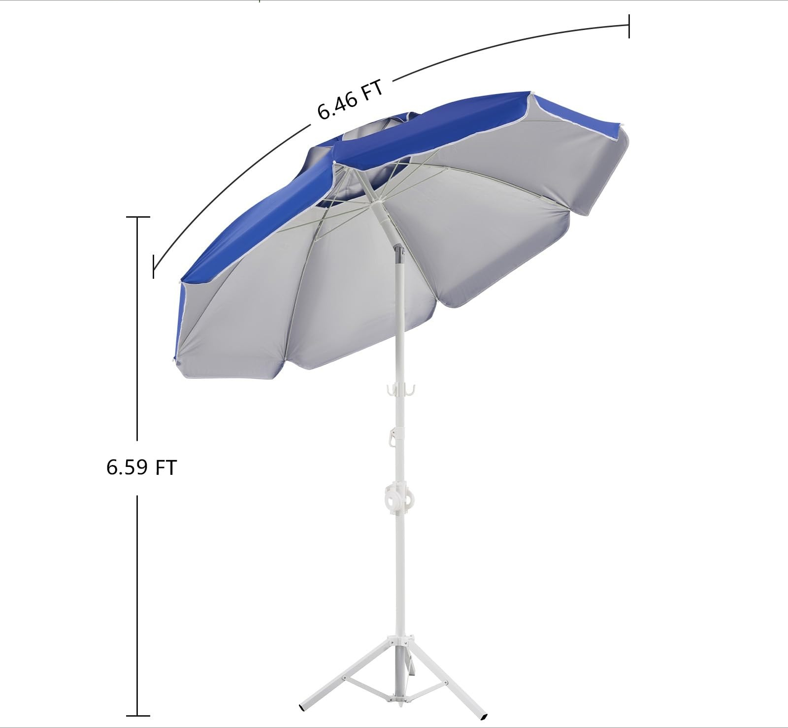 6,5ft draagbare paraplu met st - Outdoor Sports Umbrella recensie en prijs